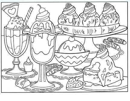 Table of ice cream