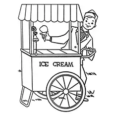 Ice cream catering, ice cream cart